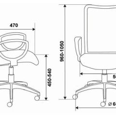 Кресло Бюрократ CH-599/DB/TW-10N тёмно-синий в Режи - rezh.mebel24.online | фото 3