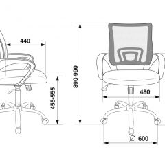 Кресло Бюрократ CH-695N/SL/OR/BLACK оранжевый TW-38-3 черный TW-11 в Режи - rezh.mebel24.online | фото 4