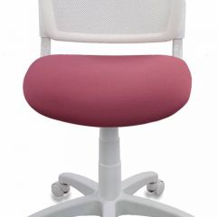 Кресло детское Бюрократ CH-W296NX/26-31 белый TW-15 розовый 26-31 в Режи - rezh.mebel24.online | фото 3