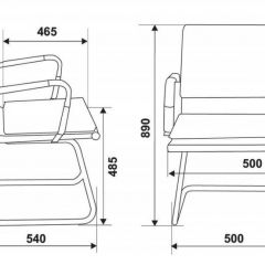 Кресло для посетителя Бюрократ CH-993-Low-V/grey серый в Режи - rezh.mebel24.online | фото 3