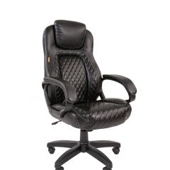 Кресло для руководителя  CHAIRMAN 432 (Экокожа черная) в Режи - rezh.mebel24.online | фото