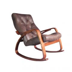 Кресло качалка Гранд 103-З-Ш Шоколад в Режи - rezh.mebel24.online | фото