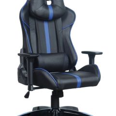 Кресло компьютерное BRABIX "GT Carbon GM-120" (черное/синее) 531930 в Режи - rezh.mebel24.online | фото
