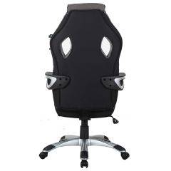 Кресло компьютерное BRABIX Techno GM-002 (ткань) черное/серое, вставки белые (531815) в Режи - rezh.mebel24.online | фото 6