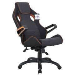 Кресло компьютерное BRABIX Techno Pro GM-003 (ткань черное/серое, вставки оранжевые) 531813 в Режи - rezh.mebel24.online | фото 8