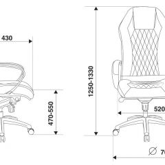 Кресло руководителя Бюрократ _AURA/BLACK черный в Режи - rezh.mebel24.online | фото 4