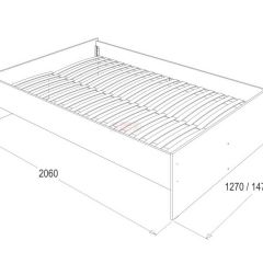 Кровать 1.2 каркас с ладе + спинка головная + 2 ящика Ольга-14 в Режи - rezh.mebel24.online | фото 3