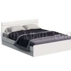 НЭНСИ NEW Кровать 1,4 м с ПМ (Белый глянец холодный/Белый) в Режи - rezh.mebel24.online | фото