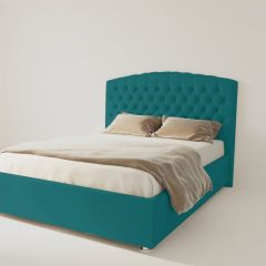 Кровать Берлин с ПМ 1200 (велюр бирюзовый) в Режи - rezh.mebel24.online | фото