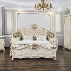 Кровать 1800 Джоконда (крем) в Режи - rezh.mebel24.online | фото 6