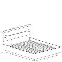 Кровать двойная с мягким изголовьем №315 Ронда (1600) в Режи - rezh.mebel24.online | фото 2