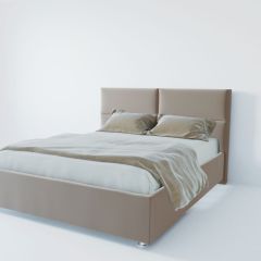 Кровать Корсика с ПМ 1200 (велюр светло-серый) в Режи - rezh.mebel24.online | фото 2
