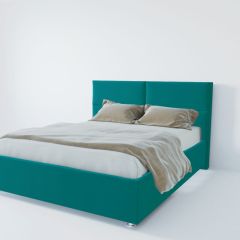 Кровать Корсика с ПМ 1600 (велюр бирюзовый) в Режи - rezh.mebel24.online | фото 2