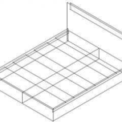 СОФИЯ Кровать КР 1400 (венге/дуб белфорт) щиты в Режи - rezh.mebel24.online | фото 2