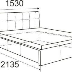 Кровать Изабелла с латами Newtone cacao 1600x2000 в Режи - rezh.mebel24.online | фото 2