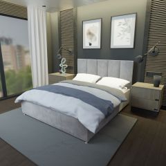 Кровать Мерида Решетка+ПМ+Дно (1600) в Режи - rezh.mebel24.online | фото