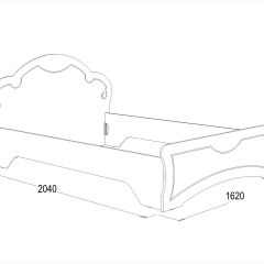 Кровать Ольга-10 МДФ (1400) без основания в Режи - rezh.mebel24.online | фото 2