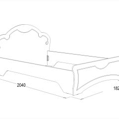 Кровать Ольга-10 МДФ (1600) без основания в Режи - rezh.mebel24.online | фото 2