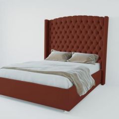 Кровать Берлин ЛЮКС без основания 1200 (велюр бордо) в Режи - rezh.mebel24.online | фото