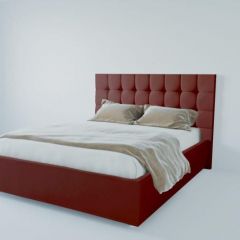 Кровать Венеция без основания 1200 (велюр бордо) в Режи - rezh.mebel24.online | фото