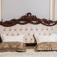 Кровать с мягким изголовьем Афина 1800 (караваджо) в Режи - rezh.mebel24.online | фото 4