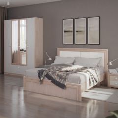 Кровать 1.6 Глэдис М31 с настилом и мягкой частью (ЯШС/Белый) в Режи - rezh.mebel24.online | фото 4