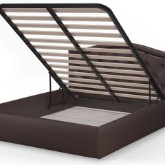 Кровать Стелла 1600*2000 Rock 05 (коричневый) в Режи - rezh.mebel24.online | фото 4
