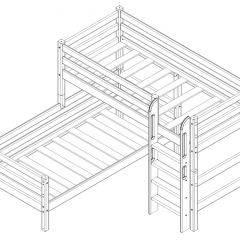 Кровать угловая с прямой лестницей Соня (Вариант 7) в Режи - rezh.mebel24.online | фото 4