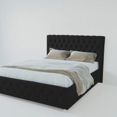 Кровать Версаль с ПМ 1200  (экокожа кольт ч) в Режи - rezh.mebel24.online | фото