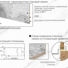 Кухонный фартук со столешницей (А-01) в едином стиле (3050 мм) в Режи - rezh.mebel24.online | фото 7