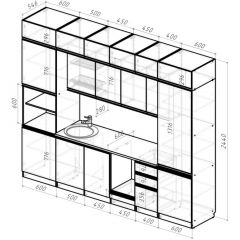 Кухонный гарнитур Адажио люкс 3000 мм в Режи - rezh.mebel24.online | фото 2