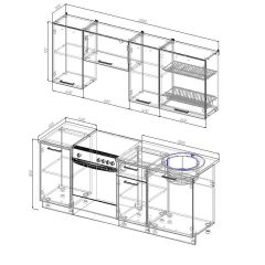 Кухонный гарнитур Лада 2000 (Стол. 26мм) в Режи - rezh.mebel24.online | фото 2