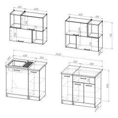 Кухонный гарнитур Лариса макси 5 1800 мм в Режи - rezh.mebel24.online | фото 2