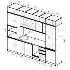 Кухонный гарнитур Лоретта люкс 3000 мм в Режи - rezh.mebel24.online | фото 2