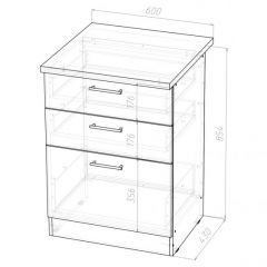 Кухонный гарнитур Надежда стандарт 5 1600 мм в Режи - rezh.mebel24.online | фото 13