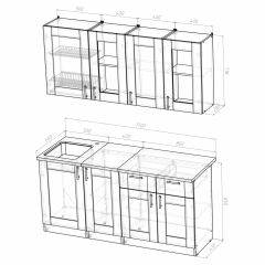 Кухонный гарнитур Ника демо 1700 в Режи - rezh.mebel24.online | фото 4