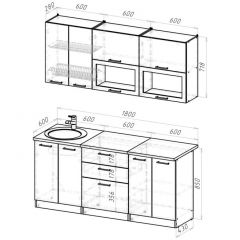 Кухонный гарнитур Паола макси 1800 мм в Режи - rezh.mebel24.online | фото 2