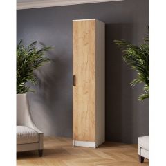 ЛАРС Пенал Белый/Дуб крафт золотой в Режи - rezh.mebel24.online | фото