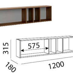 Лимба (гостиная) М11 Полка навесная в Режи - rezh.mebel24.online | фото