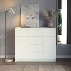 МОРИ МК 1200.4 Комод (белый) в Режи - rezh.mebel24.online | фото 3