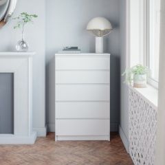 МОРИ МК 700.5 Комод (белый) в Режи - rezh.mebel24.online | фото
