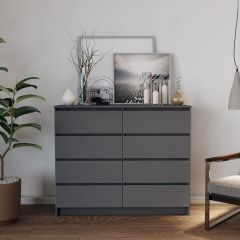 МОРИ МК 1200.8 Комод (графит) в Режи - rezh.mebel24.online | фото