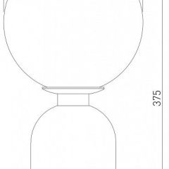 Настольная лампа декоративная Eurosvet Bubble 01197/1 черный жемчуг в Режи - rezh.mebel24.online | фото 2