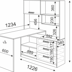 Подростковая Волкер (модульная) в Режи - rezh.mebel24.online | фото 23