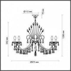 Подвесная люстра Odeon Light Versia 4977/10 в Режи - rezh.mebel24.online | фото 5