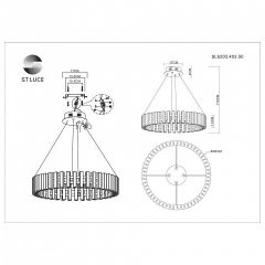 Подвесная люстра ST-Luce Estense SL6203.403.50 в Режи - rezh.mebel24.online | фото 4