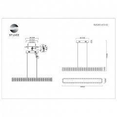 Подвесная люстра ST-Luce Estense SL6203.413.42 в Режи - rezh.mebel24.online | фото 5