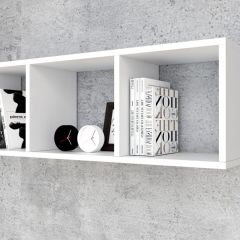 Полка открытая 900 (ЛДСП Белый) в Режи - rezh.mebel24.online | фото