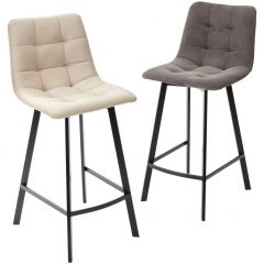 Полубарный стул CHILLI-QB SQUARE графит #14, велюр / черный каркас (H=66cm) М-City в Режи - rezh.mebel24.online | фото 5