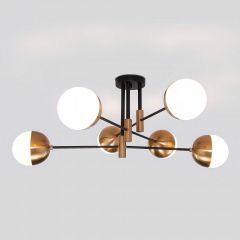 Потолочная люстра Eurosvet Nuvola 70129/6 латунь в Режи - rezh.mebel24.online | фото 2